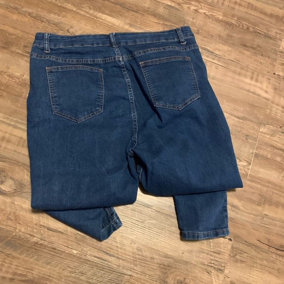 SHEIN Buttonfly Distressed Skinny Jeans, Size 1XL (#7) - Picture 5 of 5